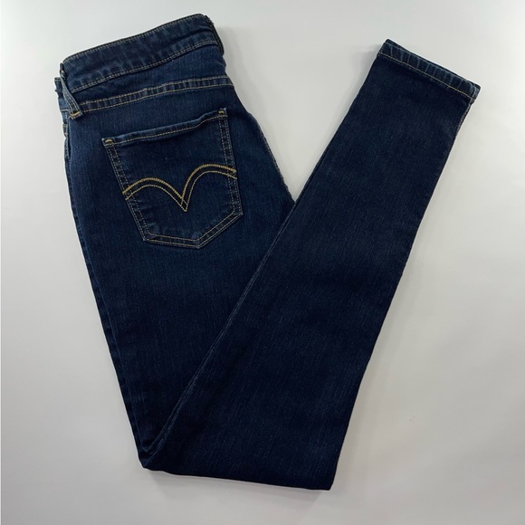 LEVIS 535 STRETCH BLUE DENIM LEGGINGS SIZE 13M - Picture 4 of 5